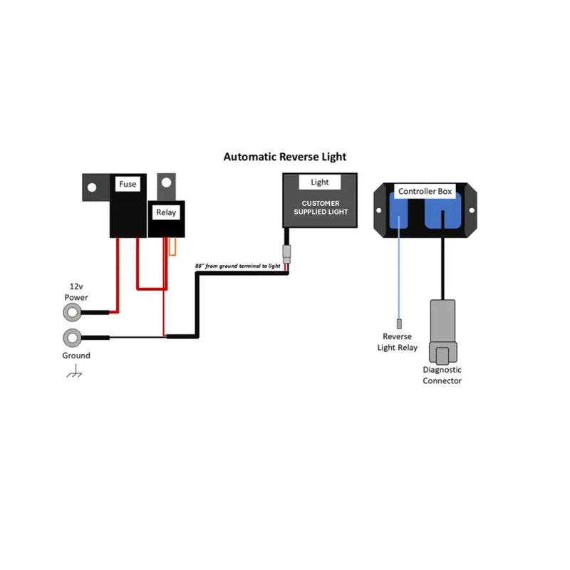 Straightline Smart Wire Reverse Light Kit No Light Electrical 287-117