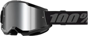 Strata 2 Goggle Black Mirror Silver Lens - Powersports