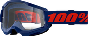 Strata 2 Goggle Navy Clear Lens - Powersports