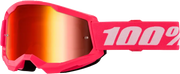 Strata 2 Goggle Pink Mirror Red Lens - Powersports