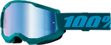 Strata 2 Goggle Stone Mirror Blue Lens - Powersports