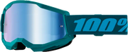 Strata 2 Goggle Stone Mirror Blue Lens - Powersports