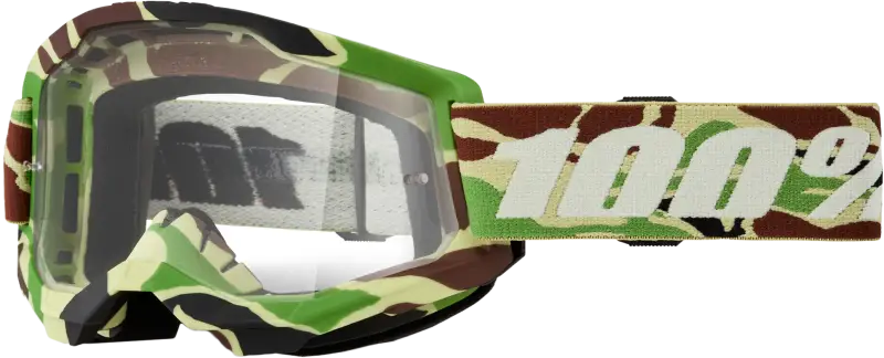 Strata 2 Goggle War Camo Clear Lens - Powersports