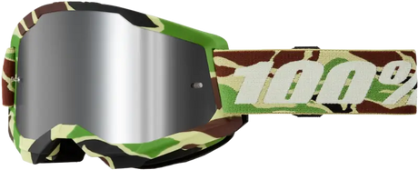 Strata 2 Goggle War Camo Mirror Silver Lens - Powersports