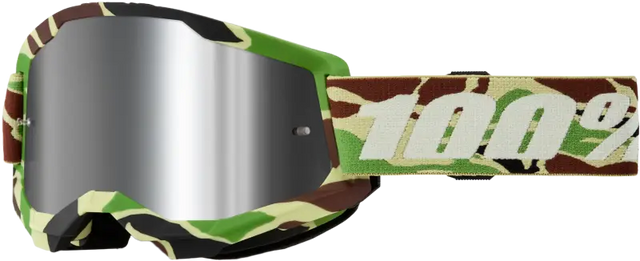 Strata 2 Goggle War Camo Mirror Silver Lens - Powersports