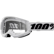 Strata 2 Goggle White Clear Lens - Powersports