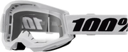 Strata 2 Goggle White Clear Lens - Powersports