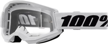 Strata 2 Goggle White Clear Lens - Powersports