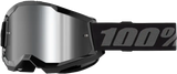 Strata 2 Junior Goggle Black Mirror Silver Lens - Powersports