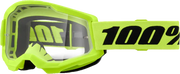 Strata 2 Junior Goggle Neon Yellow Clear Lens - Powersports