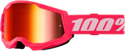 Strata 2 Junior Goggle Pink Mirror Red Lens - Powersports