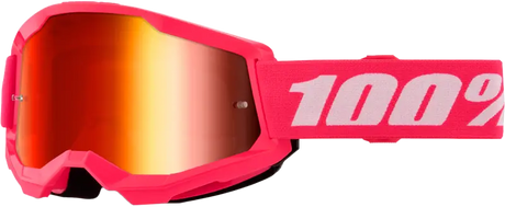 Strata 2 Junior Goggle Pink Mirror Red Lens - Powersports