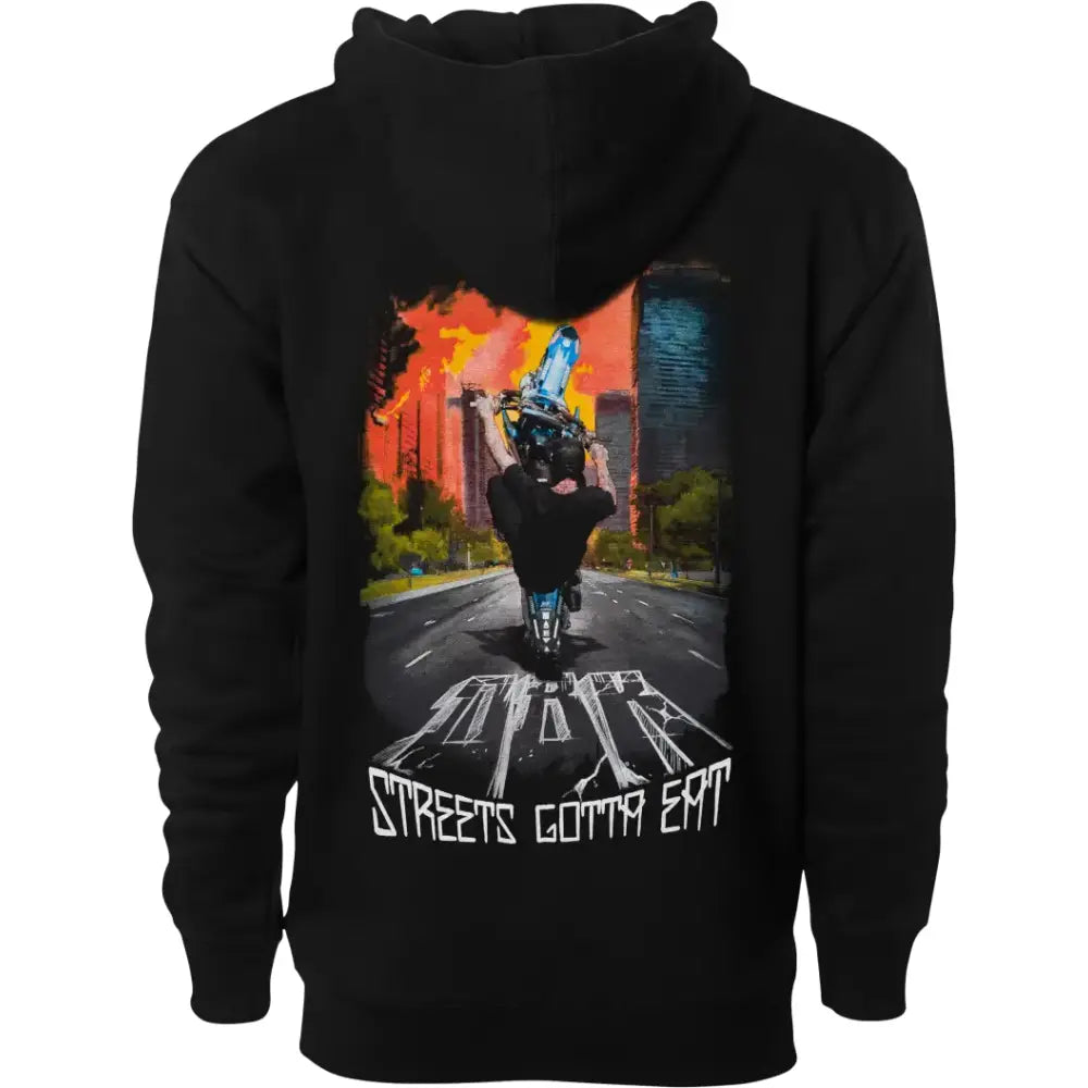 Streets Gotta Eat Hoodie Black 2x - DBK
