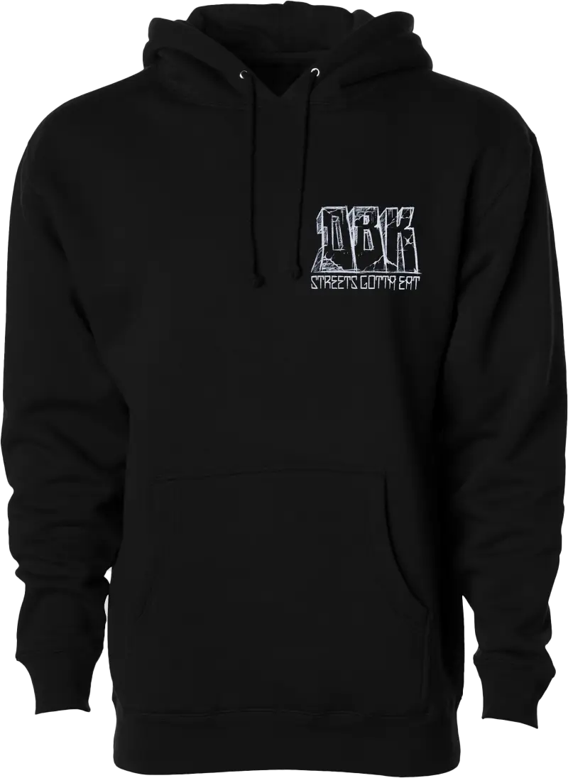 Streets Gotta Eat Hoodie Black Md - DBK
