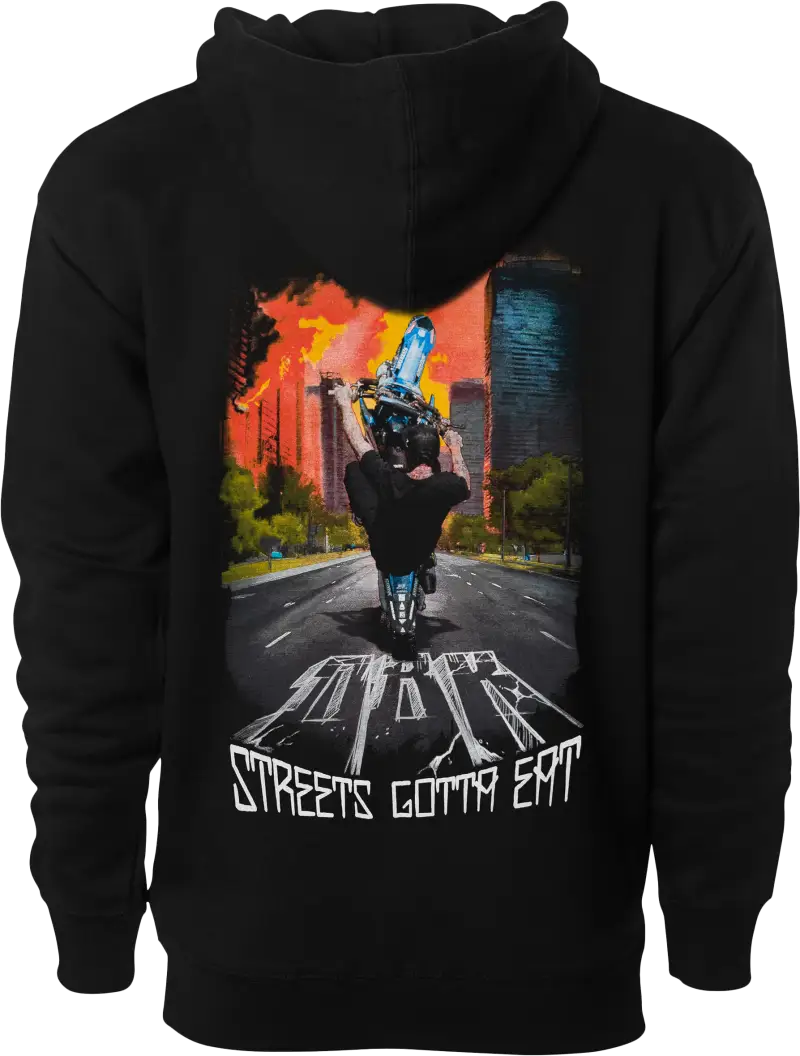 Streets Gotta Eat Hoodie Black Xl