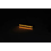 HIGHSIDER Stripe Sequential Turn Signal Pair Smoked Lens Black for Powersports