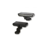 HIGHSIDER Stripe Turn Signal Mirror Mnt Pair Black for Powersports