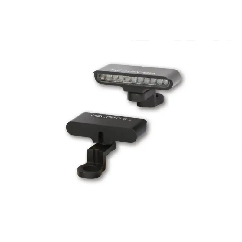 HIGHSIDER Stripe Turn Signal Mirror Mnt Pair Black for Powersports
