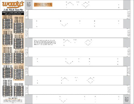 Studding Template 2.86 Pitch 2 Ply