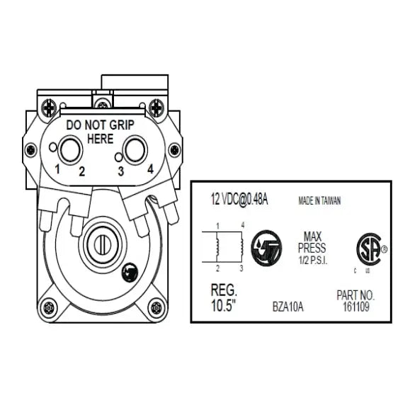 Suburban MFG 521075 Gas Valve Solenoid