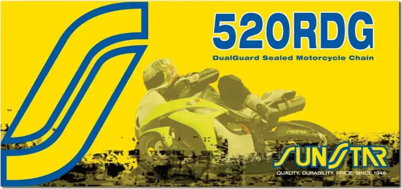 SUNSTAR Chain Rdg Heavy Duty Sealed 520x120 Nat/Nat for Powersports