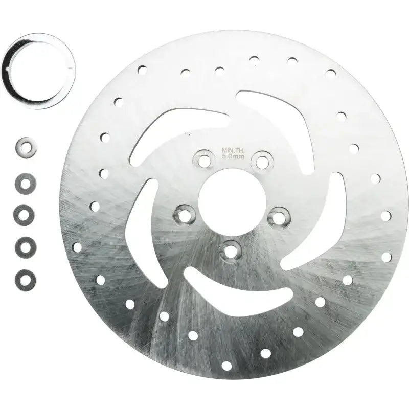 HARDDRIVE Super Flow Brk Rotor Rear 10.5 Ss Machined 2.22id for Powersports