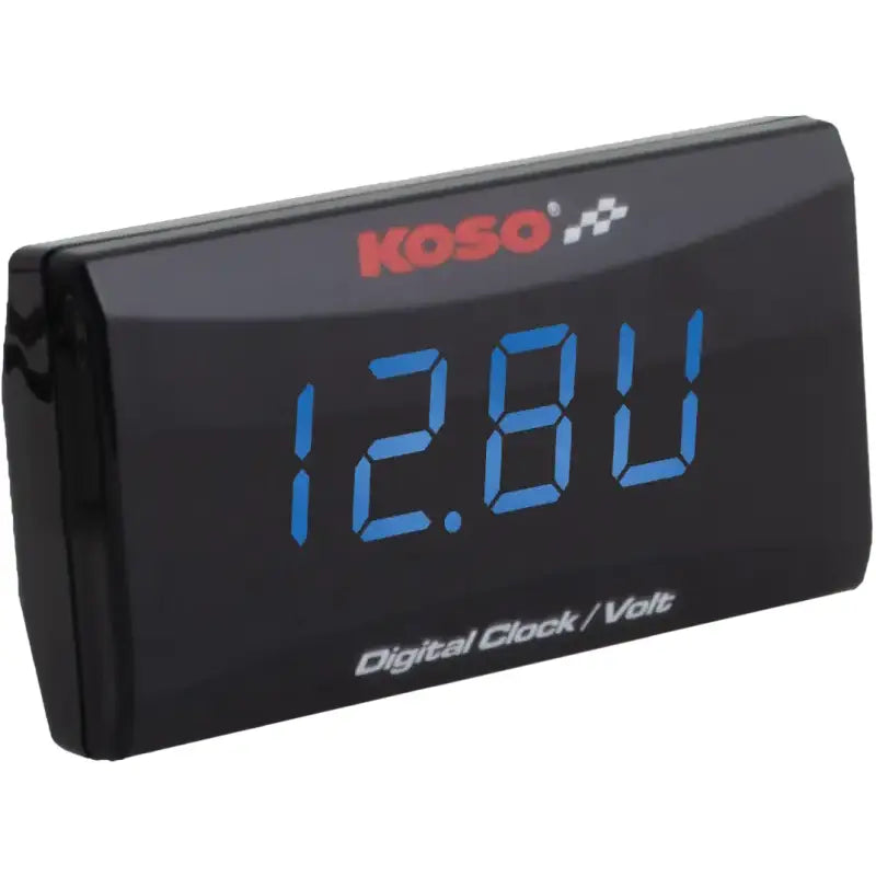 Super Slim Clock / Volt Meter Blue Display 