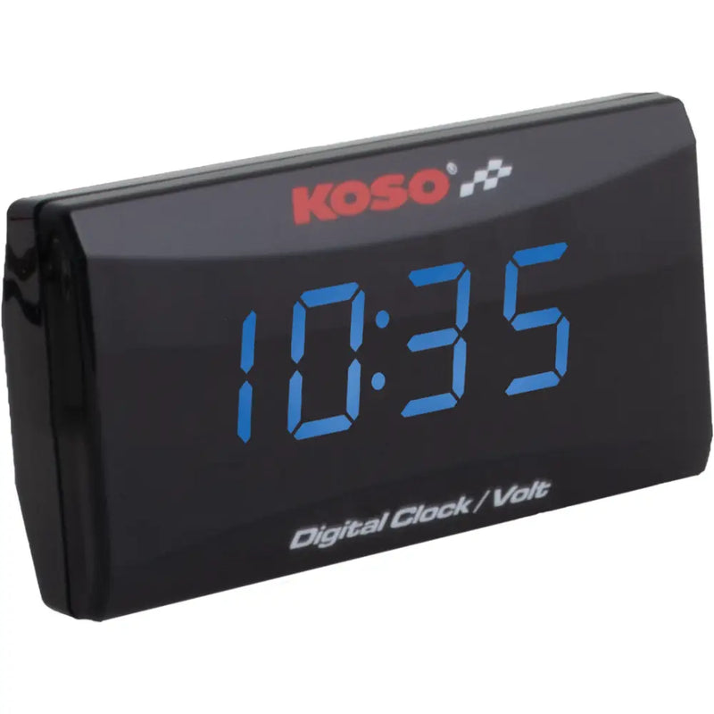 Super Slim Clock / Volt Meter Blue Display