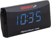 KOSO Super Slim Clock / Volt Meter Blue Display