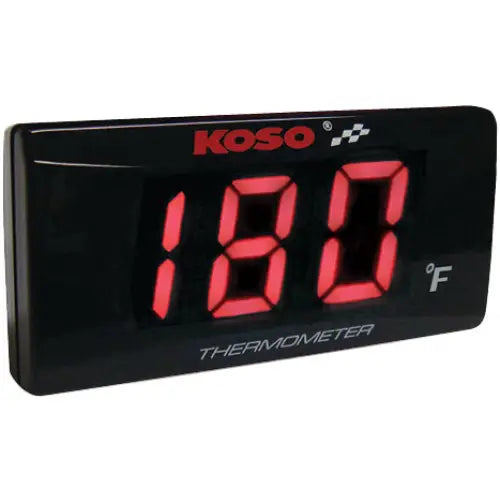 Super Slim Temperature Gauge Red Display