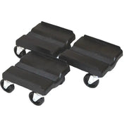 SUPER SPORT Dolly 3 Piece Set (Black) - Four Wheel