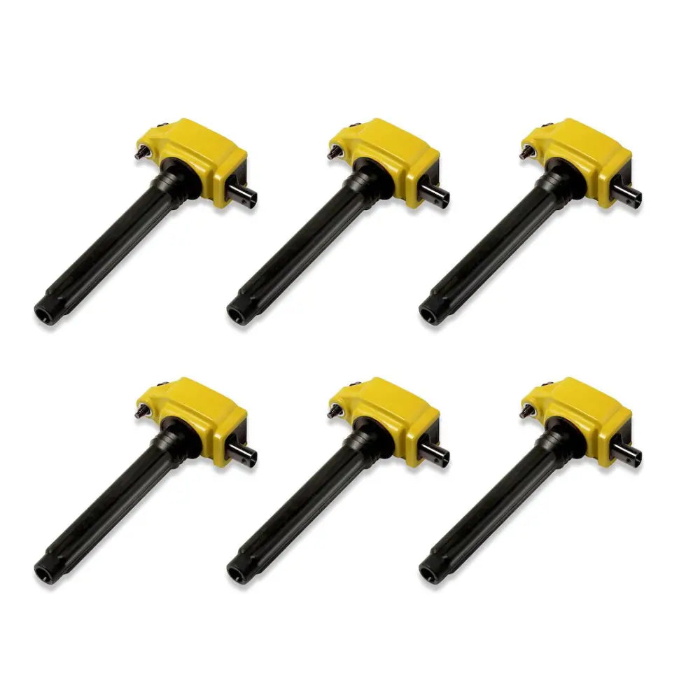 Superchips Optimized Cores And Windings Ignition Coil 4445-CP6 - 3.6 Coils Pack Yello