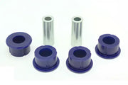 Blue polyurethane control arm bushing with metal sleeves for rear lower control arm upgrade