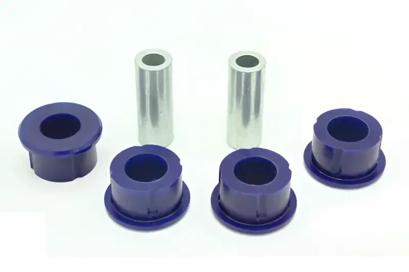 Blue polyurethane control arm bushing with metal sleeves for rear lower control arm upgrade