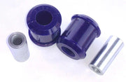 Blue polyurethane Lexus IS300 control arm bushing set with metal sleeves for smooth rides