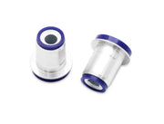 Silver and blue bushings from SuperPro 2001 Lexus IS300 camber adjustable bushing kit