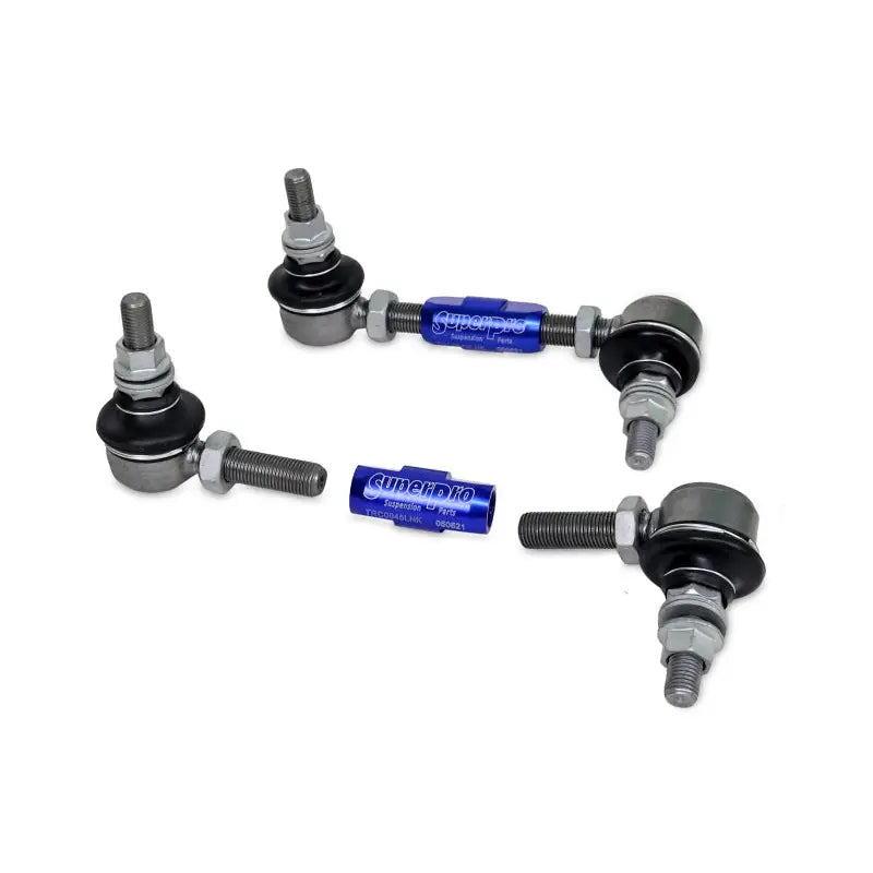 Superpro TRC1045A SuperPro 2015 BMW 228i Base Rear HD Adjustable End Link Set (10mm Studs 125mm-145mm Length) - TRC1045A