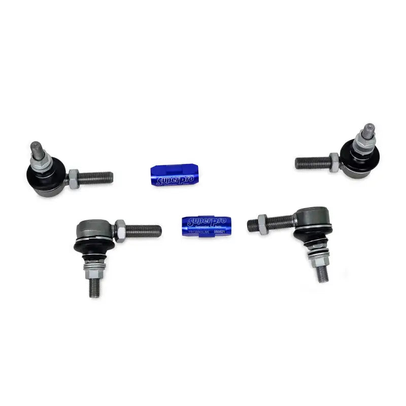 Superpro TRC1045A SuperPro 2015 BMW 228i Base Rear HD Adjustable End Link Set (10mm Studs 125mm-145mm Length) - TRC1045A