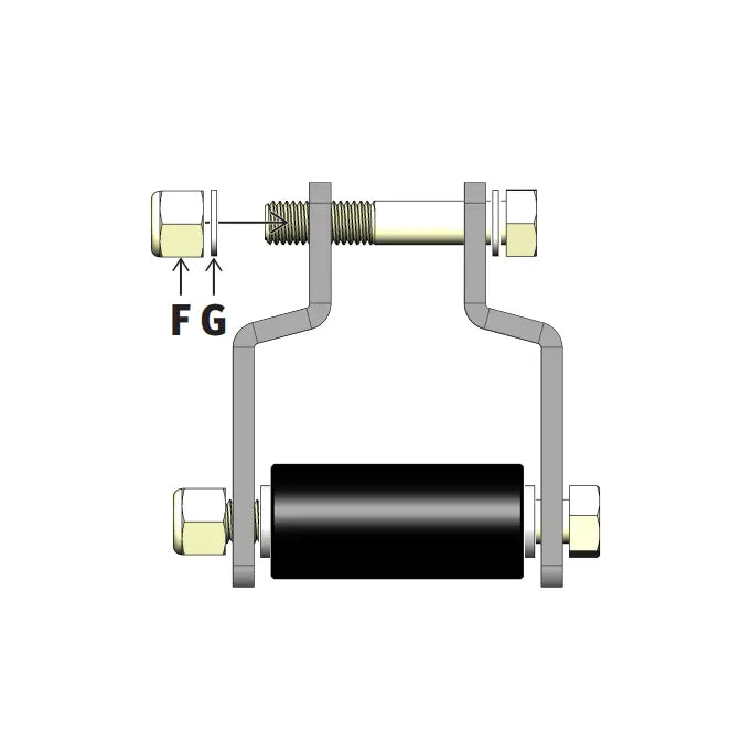 Supersprings Design For Durability Helper Spring Installation Kit 112189 - 1INX2-7 8IN Poly Roller IM