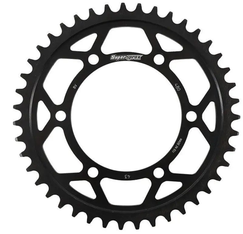Rear Edge Sprocket Steel 43T-525 Blk Suz/Yam