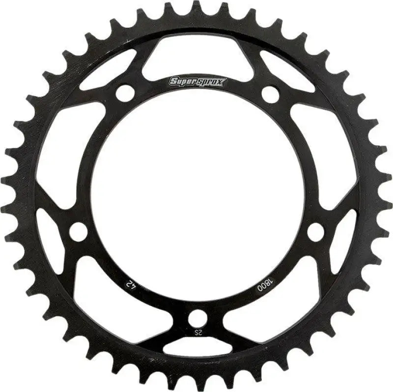 Rear Sprocket Steel 42T-530 Blk Suz