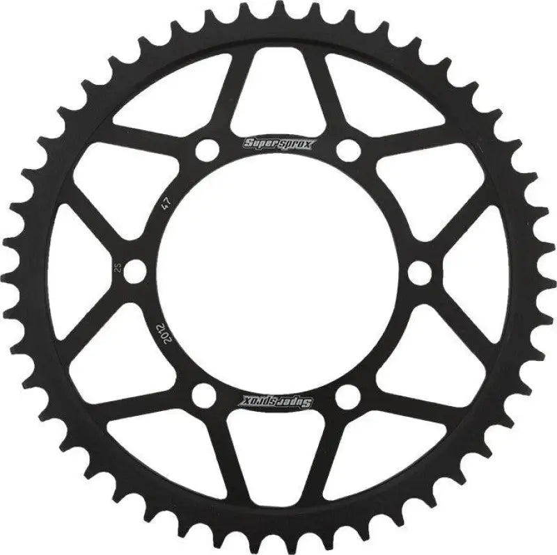 Rear Sprocket Steel 47T-525 Blk Tri