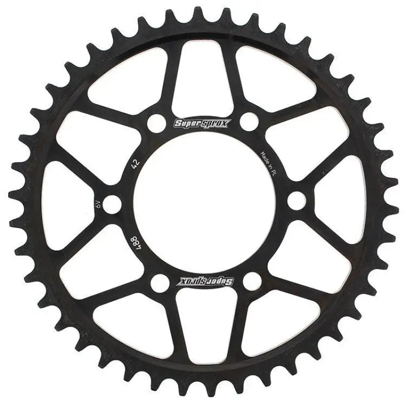 Rear Sprocket Steel 42T-530 Blk Kaw