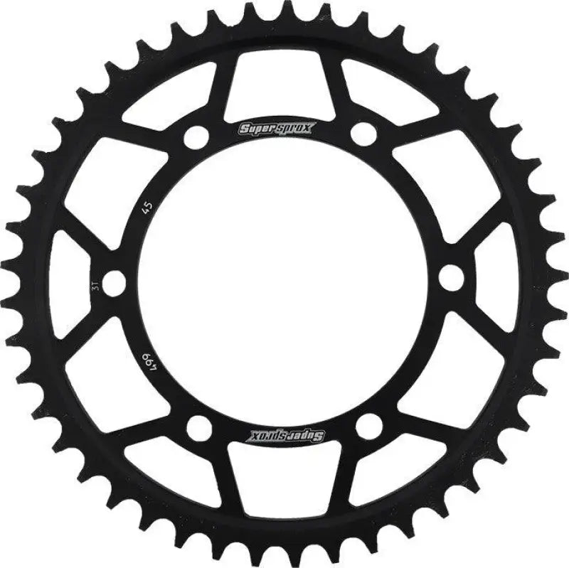 Rear Sprocket Steel 45T-530 Blk Kaw