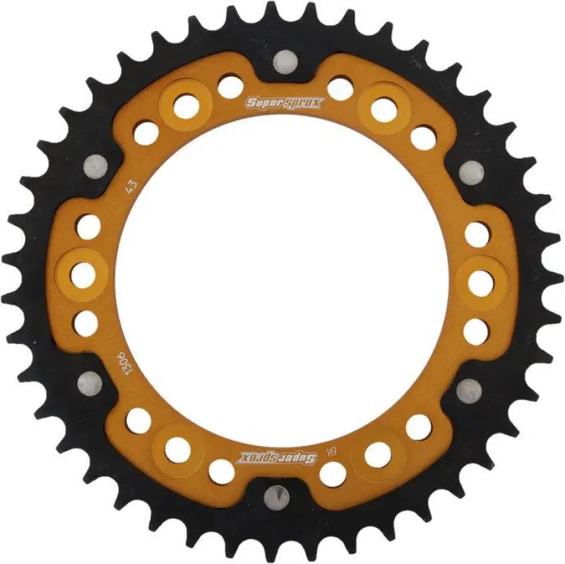 Rear Stealth Sprocket Alu/Stl 43T-530 Gld Hon