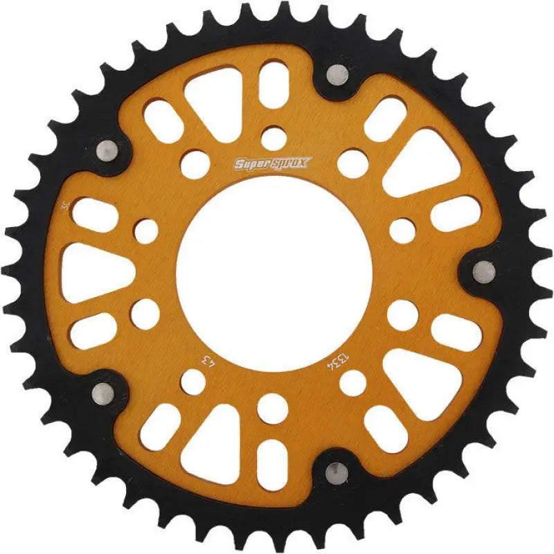 Rear Stealth Sprocket Alu/Stl 43T-530 Gld Hon/Tri