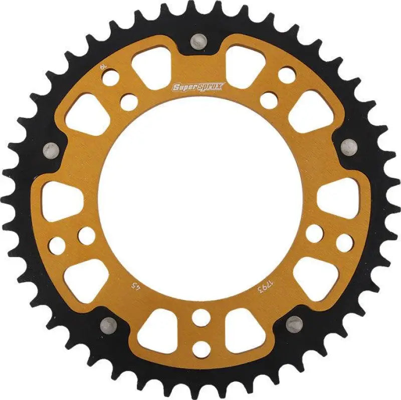 Rear Stealth Sprocket Alu/Stl 45T-520 Gld Hay/Suz/Tri