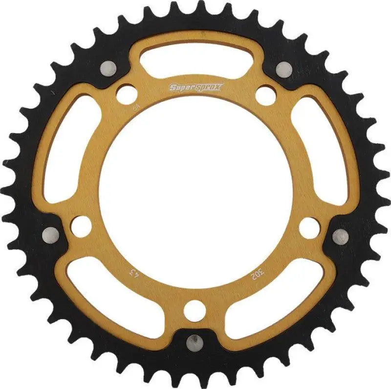 Rear Stealth Sprocket Alu/Stl 43T-530 Gld Hon