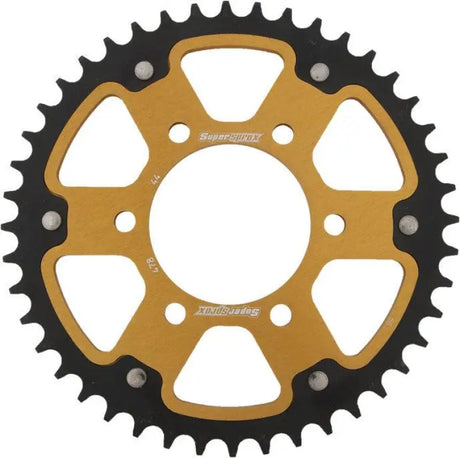 Rear Stealth Sprocket Alu/Stl 44T-520 Gld Kaw/Pol