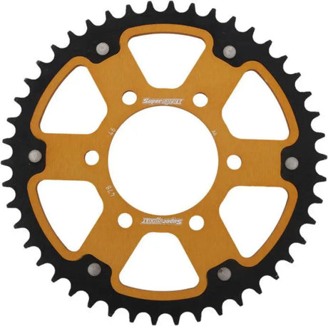 Rear Stealth Sprocket Alu/Stl 46T-520 Gld Kaw